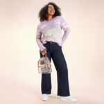 Loungefly Clear Floral Mini Backpack LFlifestyle1 view 2